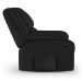 Poltrona do Papai Reclinável Pietra Power Elétrica USB FH9 PU Preto - Mpozenato