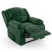 Poltrona do Papai Reclinável Pietra Power Elétrica USB FH9 PU Verde Musgo - Mpozenato