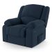 Poltrona do Papai Reclinável Pietra Power Elétrica USB FH9 Veludo Azul - Mpozenato