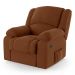 Poltrona do Papai Reclinável Pietra Power Elétrica USB FH9 Veludo Terracota - Mpozenato
