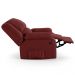Poltrona do Papai Reclinável Pietra Power Elétrica USB FH9 Veludo Vermelho - Mpozenato