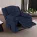Poltrona do Papai Reclinável Pietra Power Touch FH9 PU Azul - Mpozenato