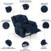 Poltrona do Papai Reclinável Pietra Power Touch FH9 PU Azul - Mpozenato