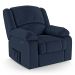 Poltrona do Papai Reclinável Pietra Power Touch FH9 PU Azul - Mpozenato