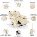 Poltrona do Papai Reclinável Pietra Power Touch FH9 PU Bege - Mpozenato