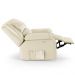 Poltrona do Papai Reclinável Pietra Power Touch FH9 PU Bege - Mpozenato