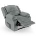 Poltrona do Papai Reclinável Pietra Power Touch FH9 PU Cinza - Mpozenato