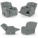 Poltrona do Papai Reclinável Pietra Power Touch FH9 PU Cinza - Mpozenato