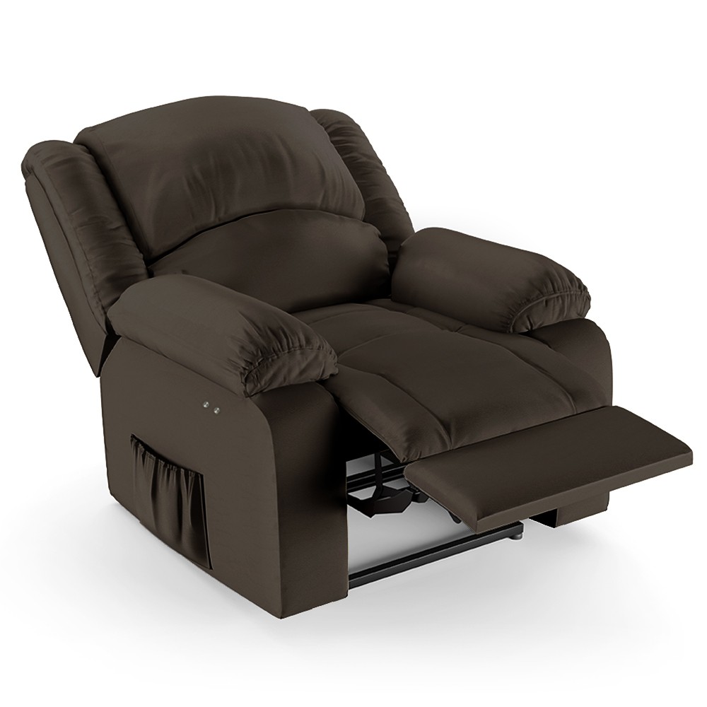 Poltrona do Papai Reclinável Pietra Power Touch FH9 PU Marrom - Mpozenato