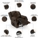 Poltrona do Papai Reclinável Pietra Power Touch FH9 PU Marrom - Mpozenato
