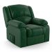 Poltrona do Papai Reclinável Pietra Power Touch FH9 PU Verde Musgo - Mpozenato