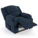 Poltrona do Papai Reclinável Pietra Power Touch FH9 Veludo Azul - Mpozenato