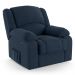 Poltrona do Papai Reclinável Pietra Power Touch FH9 Veludo Azul - Mpozenato
