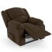 Poltrona do Papai Reclinável Pietra Power Touch FH9 Veludo Marrom - Mpozenato