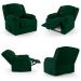 Poltrona do Papai Reclinável Pietra Power Touch FH9 Veludo Verde - Mpozenato