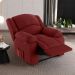 Poltrona do Papai Reclinável Pietra Power Touch USB FH9 Veludo Vermelho - Mpozenato