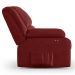 Poltrona do Papai Reclinável Pietra Power Touch USB FH9 Veludo Vermelho - Mpozenato