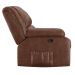 Poltrona do Papai Reclinável Pietra Zero Wall FH9 PU Marrom Brilho - Mpozenato