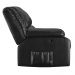 Poltrona do Papai Reclinável Pietra Zero Wall FH9 PU Preto Brilho - Mpozenato