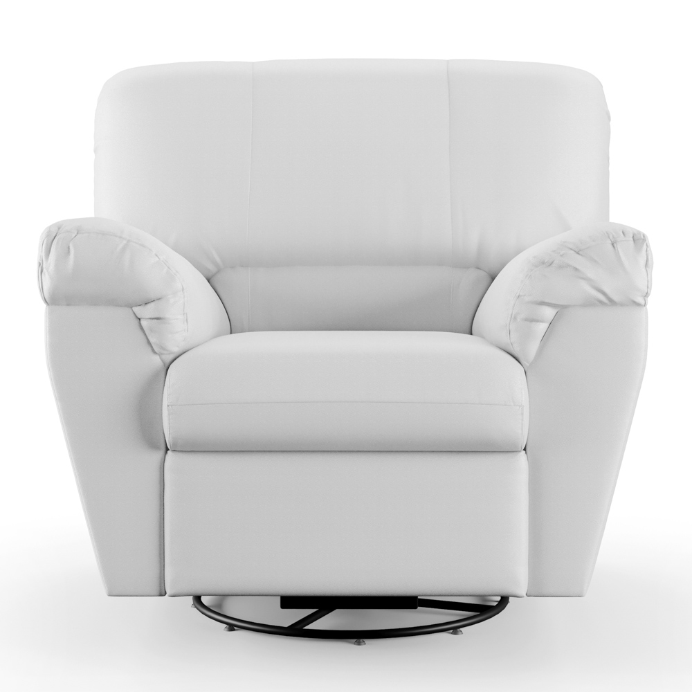 Poltrona do Papai Reclinável Retrátil Taty D05 Corano Branco - Mpozenato