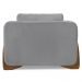 Poltrona para Sala Base de Madeira Kit 2 Izzy S06 Linho Cinza - Mpozenato