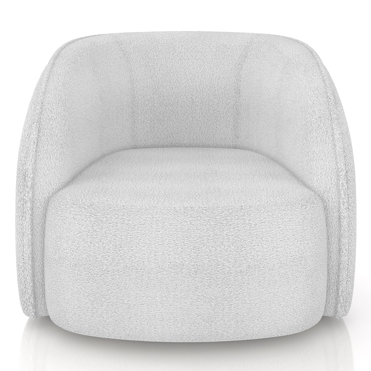 Poltrona para Sala Orgânica Kit 2 Zion M22 Boucle Branco - Mpozenato