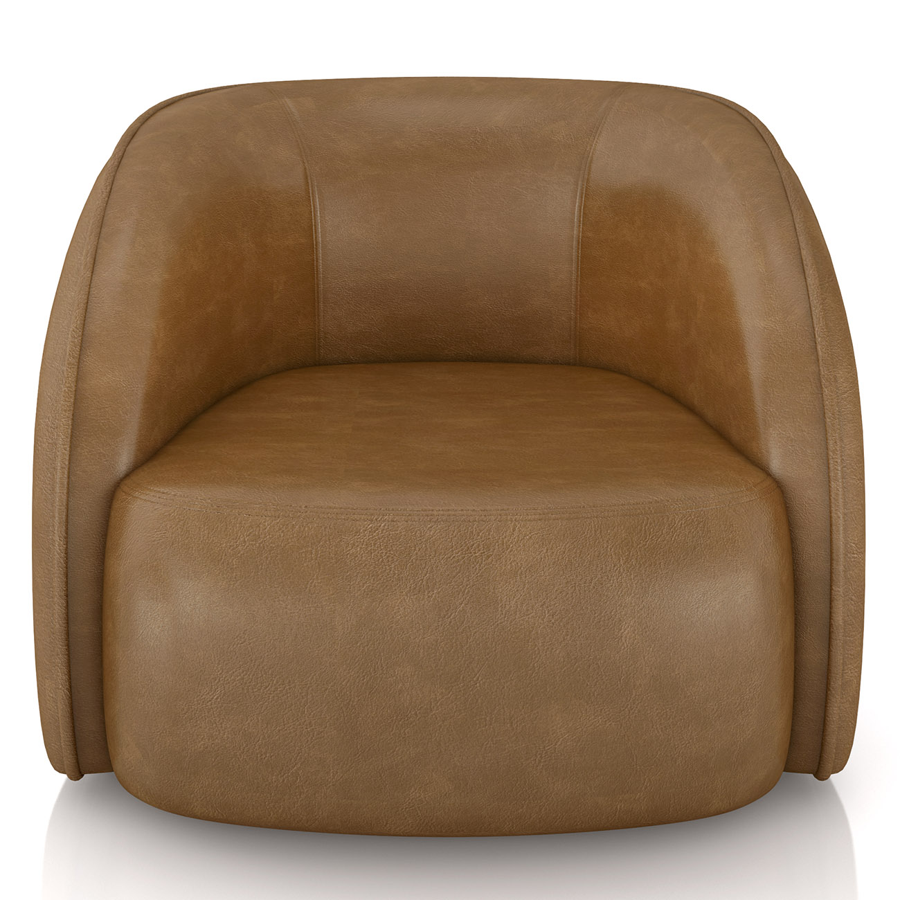 Poltrona para Sala Orgânica Kit 2 Zion M22 Sintético Caramelo - Mpozenato