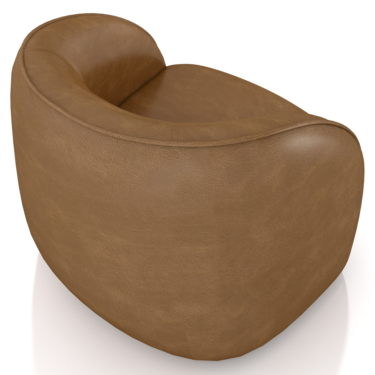 Poltrona para Sala Orgânica Kit 2 Zion M22 Sintético Caramelo - Mpozenato