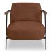Poltrona para Sala Pés Metálicos Ellen S06 Boucle Terracota - Mpozenato