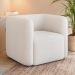 Poltrona para Sala de Estar Decorativa Kit com 2 Maggie K04 Bouclê Bege - Mpozenato