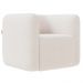 Poltrona para Sala de Estar Decorativa Kit com 2 Maggie K04 Bouclê Bege - Mpozenato