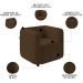 Poltrona para Sala de Estar Decorativa Kit com 2 Maggie K04 Veludo Marrom - Mpozenato
