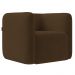 Poltrona para Sala de Estar Decorativa Kit com 2 Maggie K04 Veludo Marrom - Mpozenato