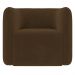 Poltrona para Sala de Estar Decorativa Kit com 2 Maggie K04 Veludo Marrom - Mpozenato