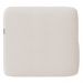 Poltrona para Sala de Estar Decorativa Quadrada Maggie K04 Bouclê Bege - Mpozenato