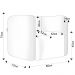 Poltrona para Sala de Estar Decorativa Quadrada Maggie K04 Bouclê Cinza - Mpozenato
