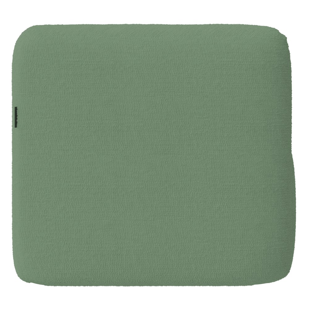 Poltrona para Sala de Estar Decorativa Quadrada Maggie K04 Bouclê Verde - Mpozenato