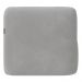 Poltrona para Sala de Estar Decorativa Quadrada Maggie K04 Veludo Cinza - Mpozenato