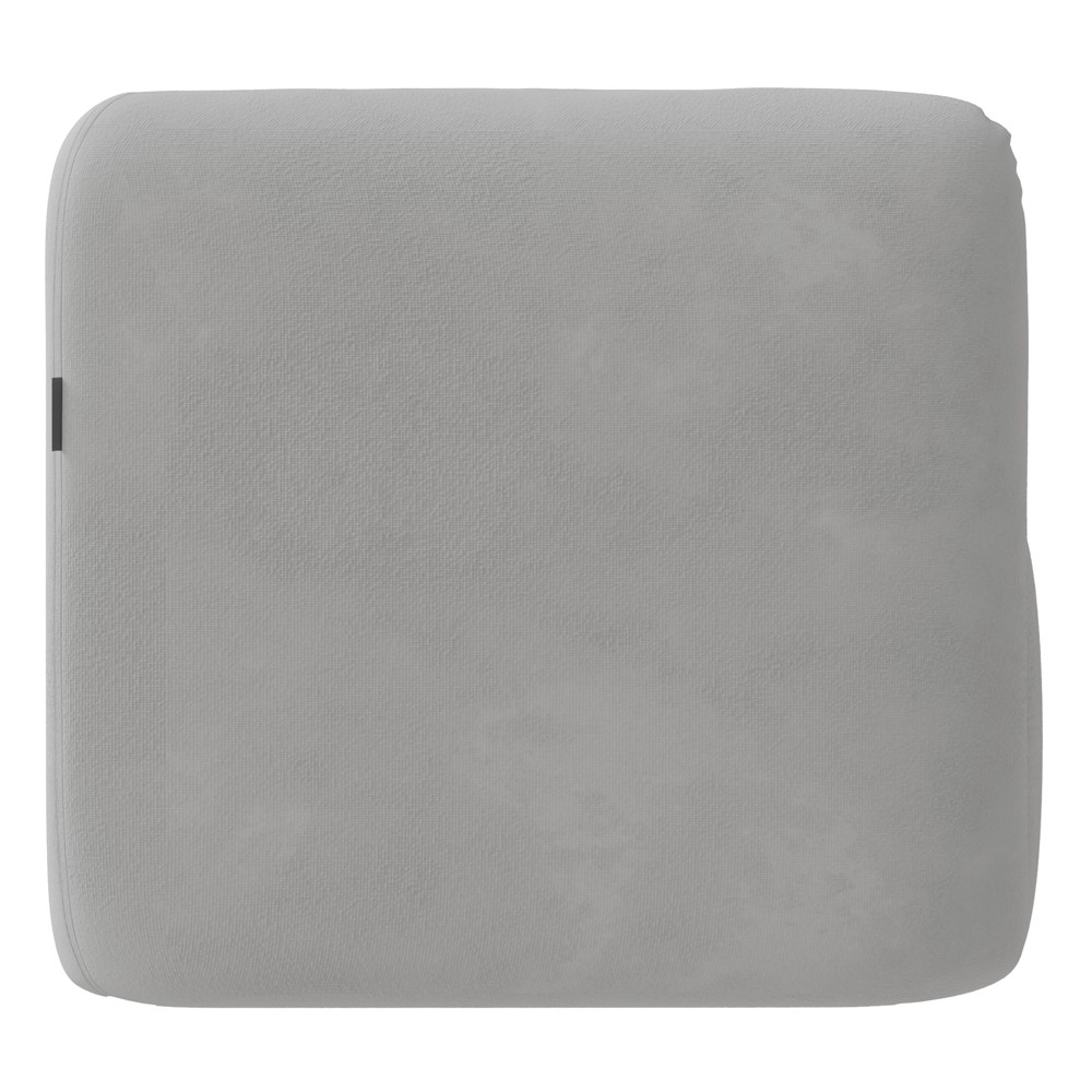 Poltrona para Sala de Estar Decorativa Quadrada Maggie K04 Veludo Cinza - Mpozenato