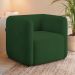 Poltrona para Sala de Estar Decorativa Quadrada Maggie K04 Veludo Verde - Mpozenato