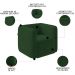 Poltrona para Sala de Estar Decorativa Quadrada Maggie K04 Veludo Verde - Mpozenato