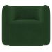 Poltrona para Sala de Estar Decorativa Quadrada Maggie K04 Veludo Verde - Mpozenato