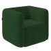 Poltrona para Sala de Estar Decorativa Quadrada Maggie K04 Veludo Verde - Mpozenato