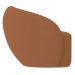 Poltrona para Sala de Estar Giratória Orgânica Garbin Z08 Boucle Terracota - Mpozenato