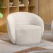 Poltrona para Sala de Estar Orgânica Kit com 2 Garbin K04 Bouclê Bege - Mpozenato