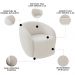 Poltrona para Sala de Estar Orgânica Kit com 2 Garbin K04 Bouclê Bege - Mpozenato
