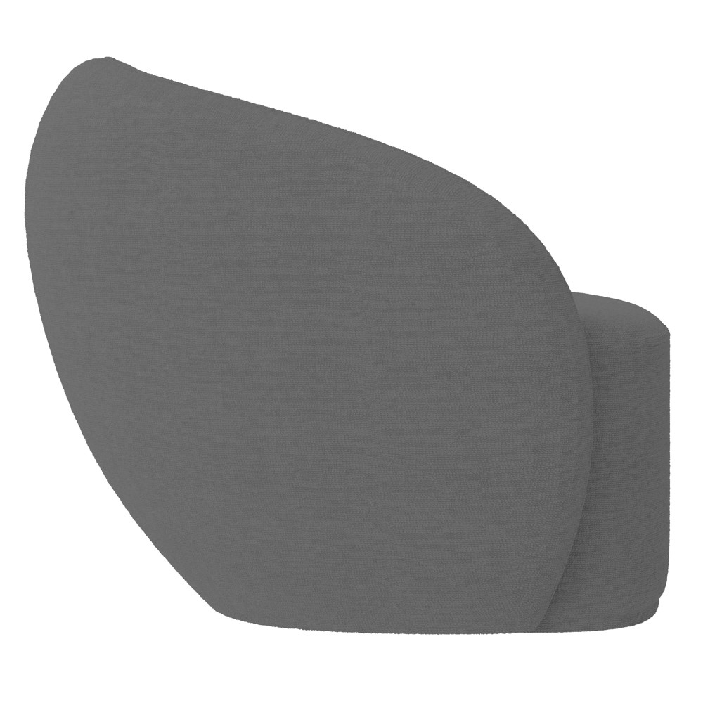 Poltrona para Sala de Estar Orgânica Kit com 2 Garbin K04 Bouclê Cinza - Mpozenato