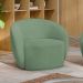 Poltrona para Sala de Estar Orgânica Kit com 2 Garbin K04 Boucle Verde - Mpozenato