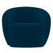 Poltrona para Sala de Estar Orgânica Kit com 2 Garbin K04 Veludo Azul Marinho - Mpozenato