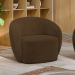 Poltrona para Sala de Estar Orgânica Kit com 2 Garbin K04 Veludo Marrom - Mpozenato